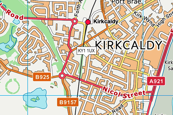 KY1 1UX map - OS VectorMap District (Ordnance Survey) KY1 1UX map - OS VectorMap District (Ordnance Survey)
