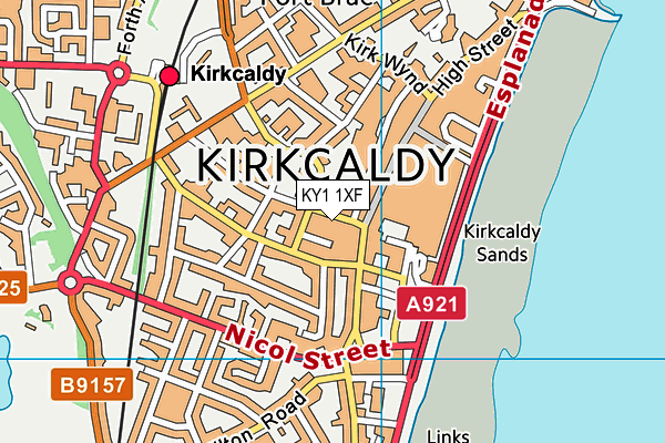 KY1 1XF map - OS VectorMap District (Ordnance Survey) KY1 1XF map - OS VectorMap District (Ordnance Survey)