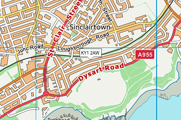 KY1 2AW map - OS VectorMap District (Ordnance Survey) KY1 2AW map - OS VectorMap District (Ordnance Survey)