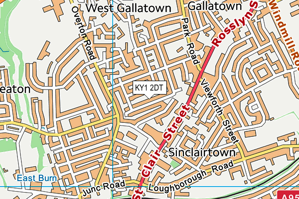 KY1 2DT map - OS VectorMap District (Ordnance Survey) KY1 2DT map - OS VectorMap District (Ordnance Survey)