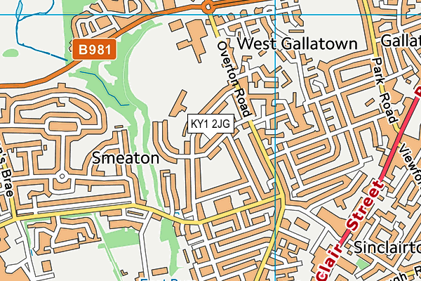 KY1 2JG map - OS VectorMap District (Ordnance Survey) KY1 2JG map - OS VectorMap District (Ordnance Survey)