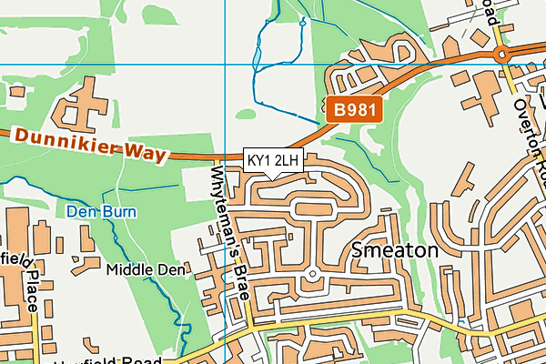 KY1 2LH map - OS VectorMap District (Ordnance Survey) KY1 2LH map - OS VectorMap District (Ordnance Survey)