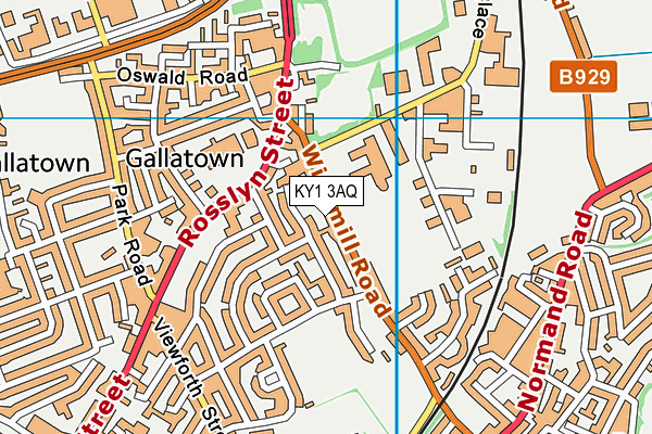 KY1 3AQ map - OS VectorMap District (Ordnance Survey) KY1 3AQ map - OS VectorMap District (Ordnance Survey)