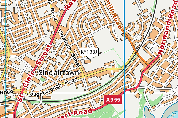 KY1 3BJ map - OS VectorMap District (Ordnance Survey) KY1 3BJ map - OS VectorMap District (Ordnance Survey)
