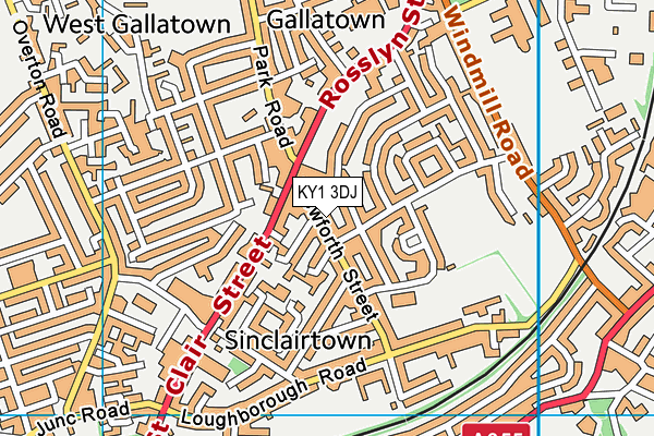 KY1 3DJ map - OS VectorMap District (Ordnance Survey) KY1 3DJ map - OS VectorMap District (Ordnance Survey)