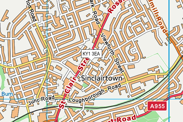 KY1 3EA map - OS VectorMap District (Ordnance Survey) KY1 3EA map - OS VectorMap District (Ordnance Survey)