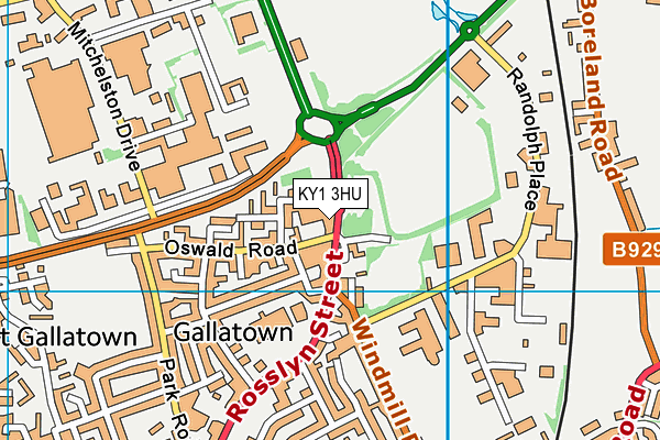 KY1 3HU map - OS VectorMap District (Ordnance Survey) KY1 3HU map - OS VectorMap District (Ordnance Survey)