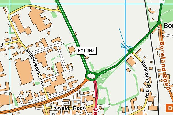 KY1 3HX map - OS VectorMap District (Ordnance Survey) KY1 3HX map - OS VectorMap District (Ordnance Survey)