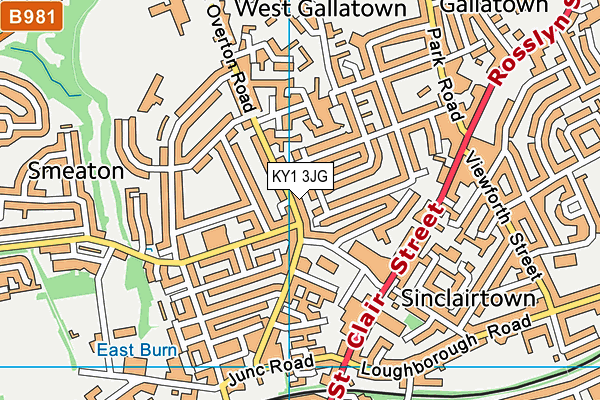 KY1 3JG map - OS VectorMap District (Ordnance Survey) KY1 3JG map - OS VectorMap District (Ordnance Survey)