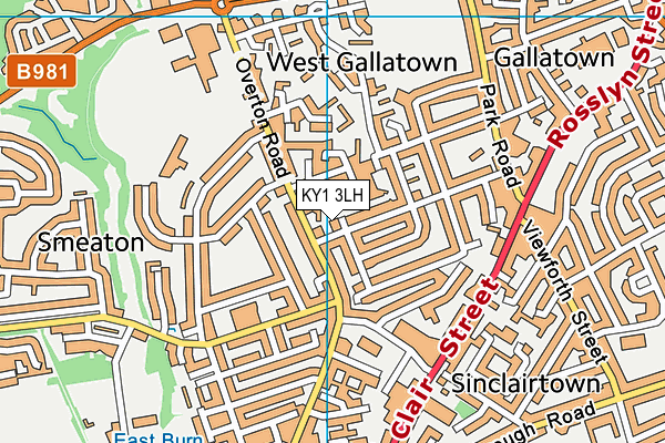 KY1 3LH map - OS VectorMap District (Ordnance Survey) KY1 3LH map - OS VectorMap District (Ordnance Survey)