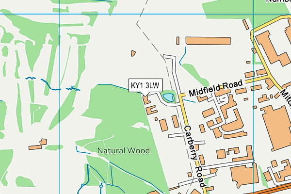 KY1 3LW map - OS VectorMap District (Ordnance Survey) KY1 3LW map - OS VectorMap District (Ordnance Survey)
