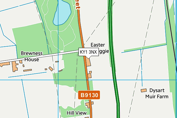 KY1 3NX map - OS VectorMap District (Ordnance Survey) KY1 3NX map - OS VectorMap District (Ordnance Survey)