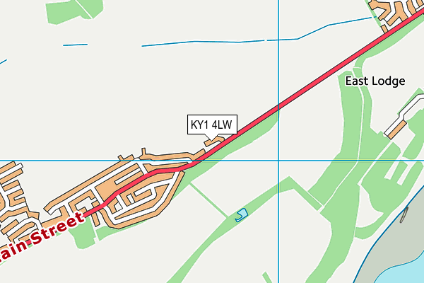 KY1 4LW map - OS VectorMap District (Ordnance Survey) KY1 4LW map - OS VectorMap District (Ordnance Survey)