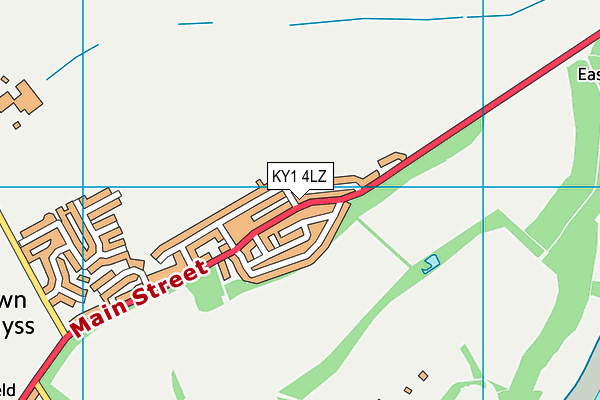 KY1 4LZ map - OS VectorMap District (Ordnance Survey) KY1 4LZ map - OS VectorMap District (Ordnance Survey)