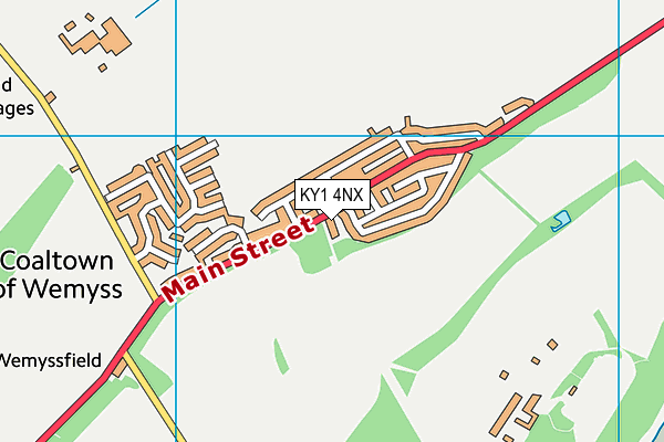 KY1 4NX map - OS VectorMap District (Ordnance Survey) KY1 4NX map - OS VectorMap District (Ordnance Survey)