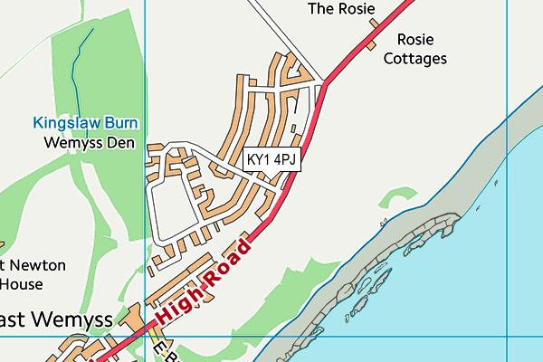 KY1 4PJ map - OS VectorMap District (Ordnance Survey) KY1 4PJ map - OS VectorMap District (Ordnance Survey)