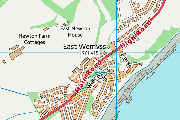 KY1 4TS map - OS VectorMap District (Ordnance Survey)