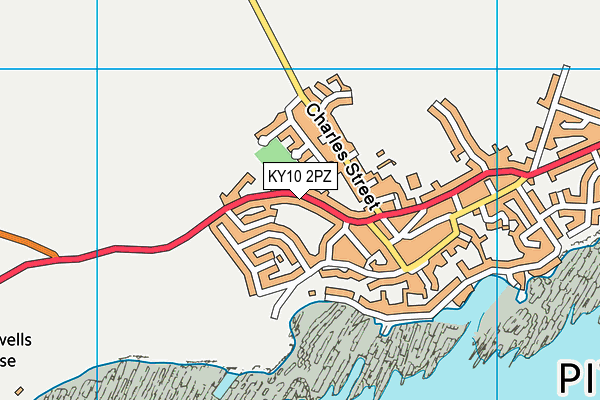 KY10 2PZ map - OS VectorMap District (Ordnance Survey) KY10 2PZ map - OS VectorMap District (Ordnance Survey)