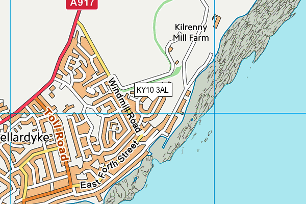 KY10 3AL map - OS VectorMap District (Ordnance Survey) KY10 3AL map - OS VectorMap District (Ordnance Survey)