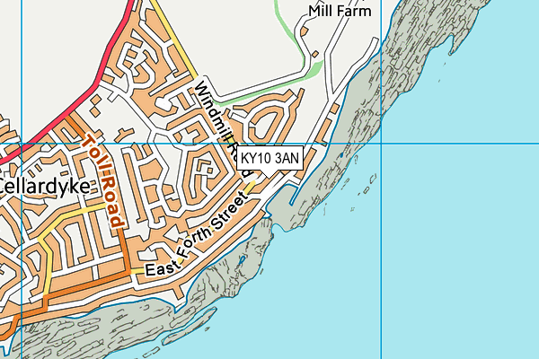 KY10 3AN map - OS VectorMap District (Ordnance Survey) KY10 3AN map - OS VectorMap District (Ordnance Survey)