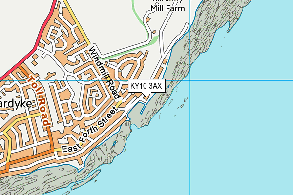KY10 3AX map - OS VectorMap District (Ordnance Survey) KY10 3AX map - OS VectorMap District (Ordnance Survey)