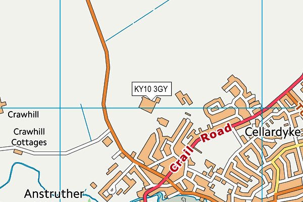 KY10 3GY map - OS VectorMap District (Ordnance Survey)