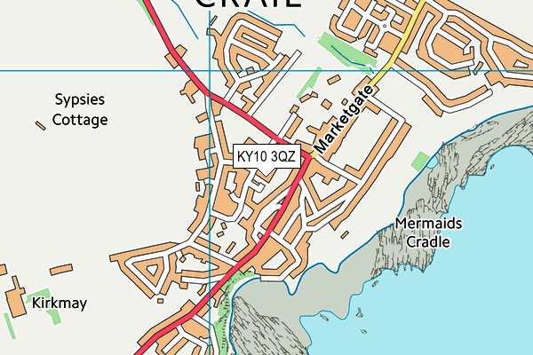 KY10 3QZ map - OS VectorMap District (Ordnance Survey)