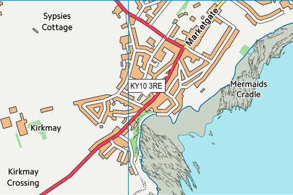 KY10 3RE map - OS VectorMap District (Ordnance Survey) KY10 3RE map - OS VectorMap District (Ordnance Survey)