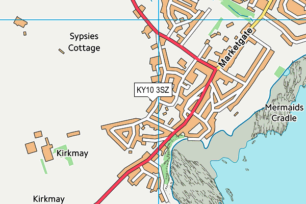 KY10 3SZ map - OS VectorMap District (Ordnance Survey)