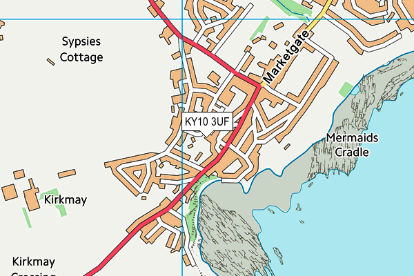 KY10 3UF map - OS VectorMap District (Ordnance Survey)