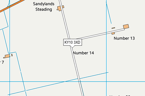 KY10 3XD map - OS VectorMap District (Ordnance Survey) KY10 3XD map - OS VectorMap District (Ordnance Survey)