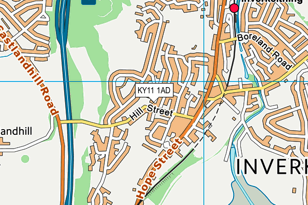KY11 1AD map - OS VectorMap District (Ordnance Survey) KY11 1AD map - OS VectorMap District (Ordnance Survey)