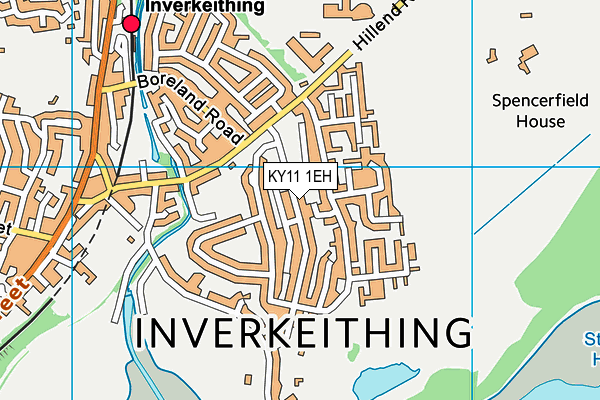 KY11 1EH map - OS VectorMap District (Ordnance Survey)