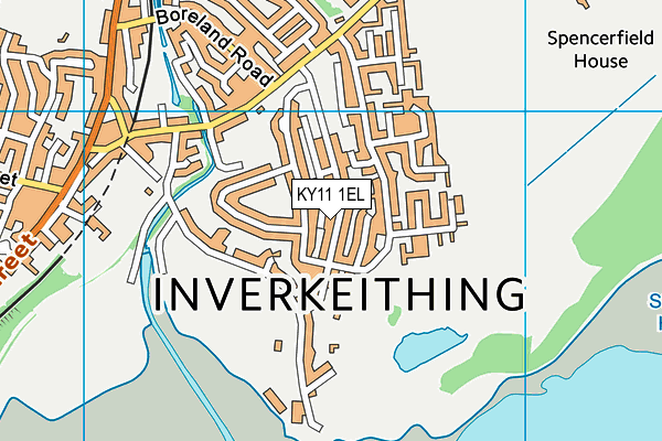 KY11 1EL map - OS VectorMap District (Ordnance Survey)