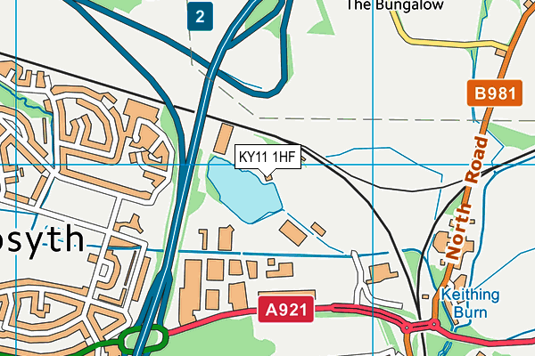 KY11 1HF map - OS VectorMap District (Ordnance Survey) KY11 1HF map - OS VectorMap District (Ordnance Survey)