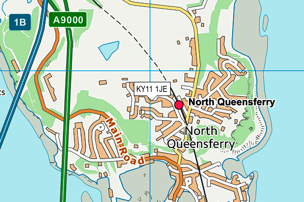 KY11 1JE map - OS VectorMap District (Ordnance Survey)