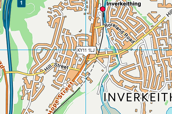 KY11 1LJ map - OS VectorMap District (Ordnance Survey) KY11 1LJ map - OS VectorMap District (Ordnance Survey)