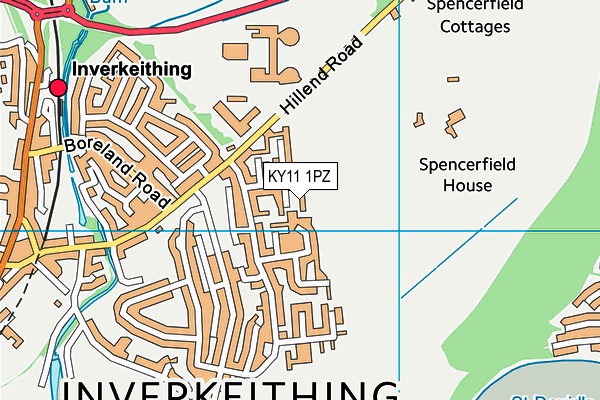 KY11 1PZ map - OS VectorMap District (Ordnance Survey) KY11 1PZ map - OS VectorMap District (Ordnance Survey)