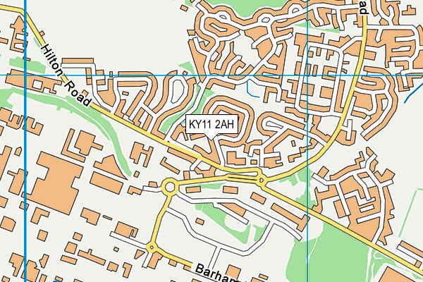 KY11 2AH map - OS VectorMap District (Ordnance Survey) KY11 2AH map - OS VectorMap District (Ordnance Survey)