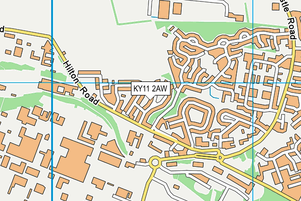 KY11 2AW map - OS VectorMap District (Ordnance Survey) KY11 2AW map - OS VectorMap District (Ordnance Survey)