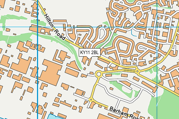 KY11 2BL map - OS VectorMap District (Ordnance Survey) KY11 2BL map - OS VectorMap District (Ordnance Survey)