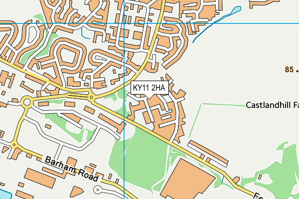 KY11 2HA map - OS VectorMap District (Ordnance Survey) KY11 2HA map - OS VectorMap District (Ordnance Survey)