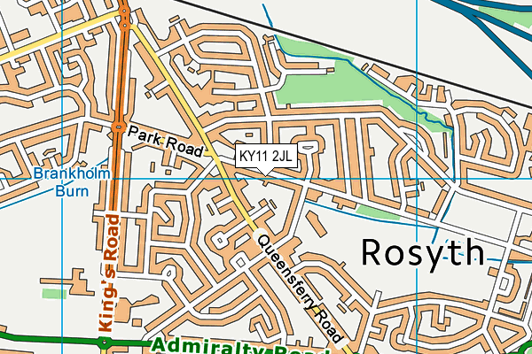 KY11 2JL map - OS VectorMap District (Ordnance Survey)