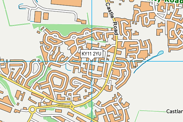 KY11 2YU map - OS VectorMap District (Ordnance Survey) KY11 2YU map - OS VectorMap District (Ordnance Survey)