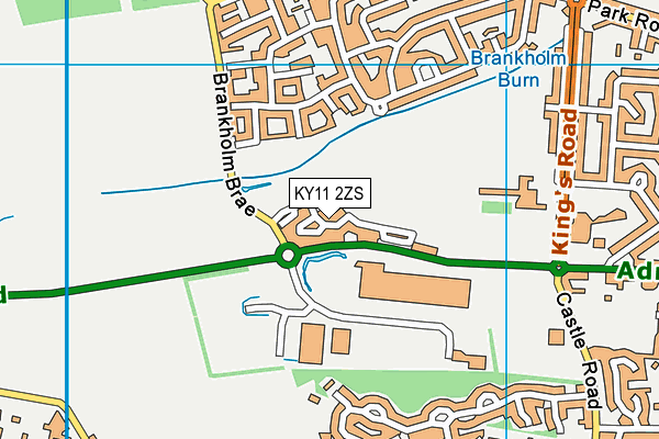 KY11 2ZS map - OS VectorMap District (Ordnance Survey) KY11 2ZS map - OS VectorMap District (Ordnance Survey)