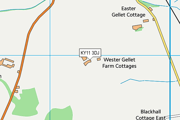 KY11 3DJ map - OS VectorMap District (Ordnance Survey) KY11 3DJ map - OS VectorMap District (Ordnance Survey)