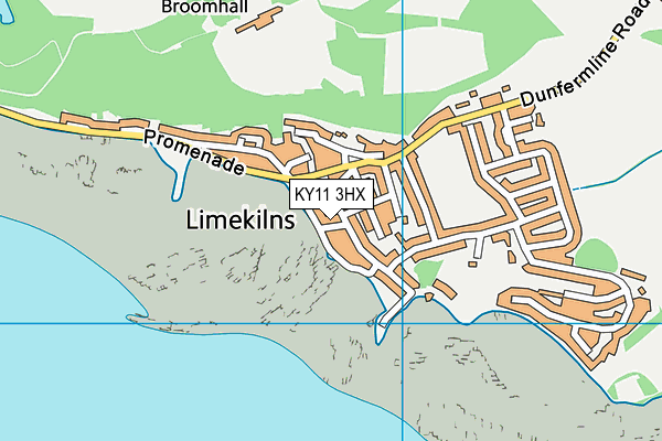 KY11 3HX map - OS VectorMap District (Ordnance Survey) KY11 3HX map - OS VectorMap District (Ordnance Survey)