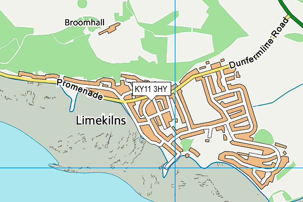 KY11 3HY map - OS VectorMap District (Ordnance Survey)