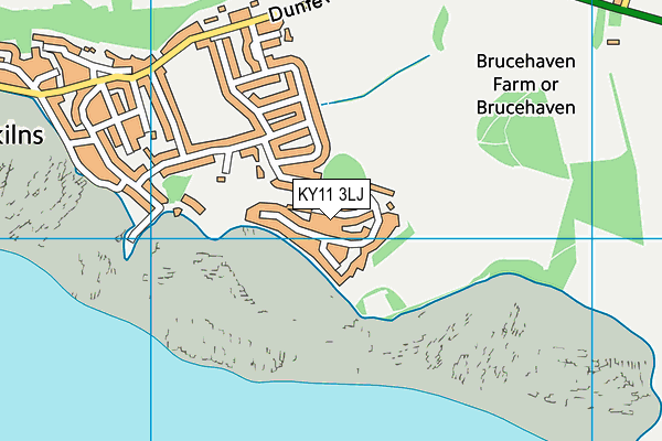 KY11 3LJ map - OS VectorMap District (Ordnance Survey) KY11 3LJ map - OS VectorMap District (Ordnance Survey)