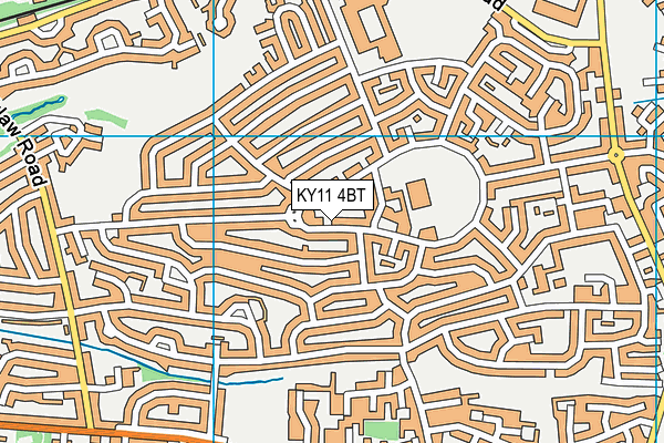KY11 4BT map - OS VectorMap District (Ordnance Survey) KY11 4BT map - OS VectorMap District (Ordnance Survey)